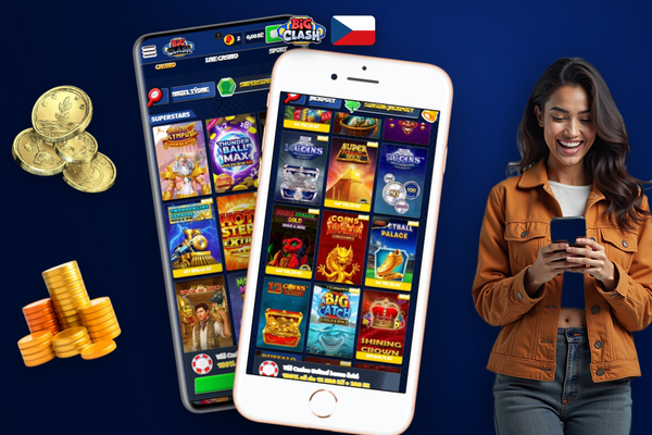Bigclash Casino na Androidu a iOS vedle sebe se shodným herním lobby