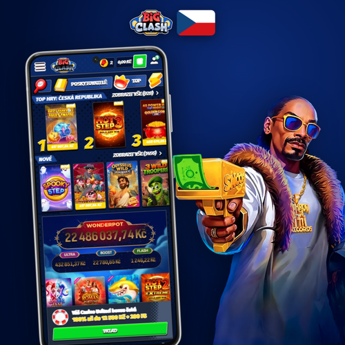 Bigclash app otevřená v ruce – mobilní přístup ke kasinovým hrám kdykoli