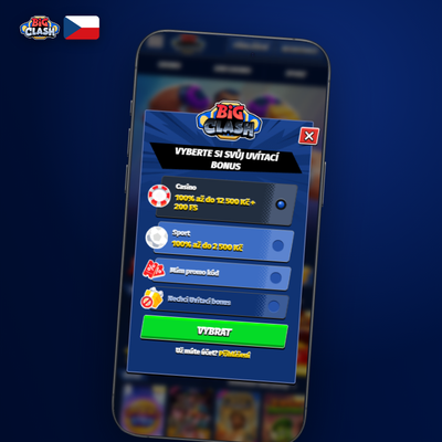 Mozaika více než 9 700 slotů a her živého kasina dostupných po registraci v Bigclash Casino