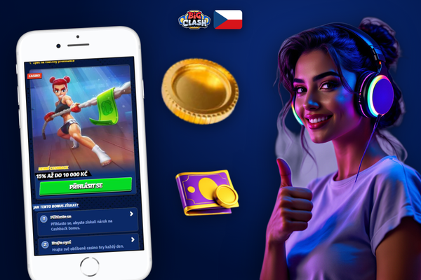 Bigclash Casino promo sekce na mobilním telefonu — plná kompatibilita s Androidem a iOS