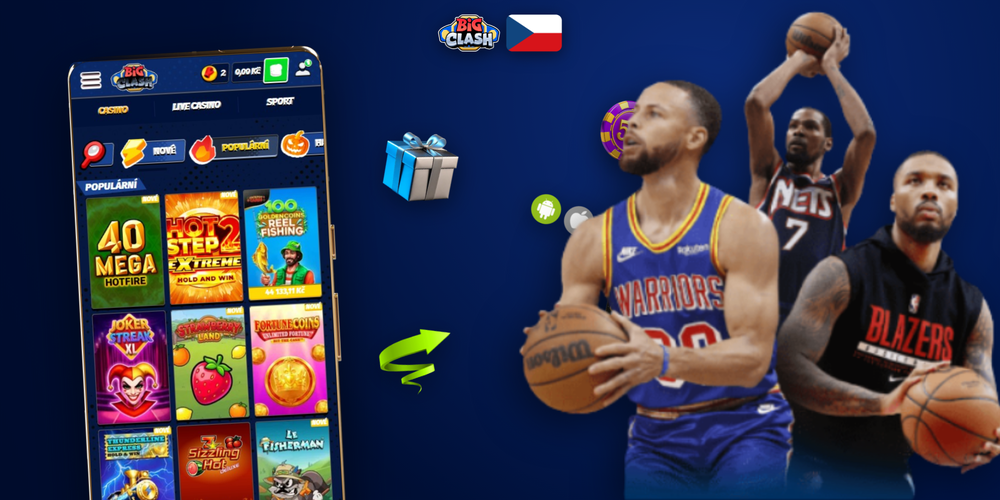 Bigclash Casino online lobby se sloty živým kasinem a sportovními sázkami