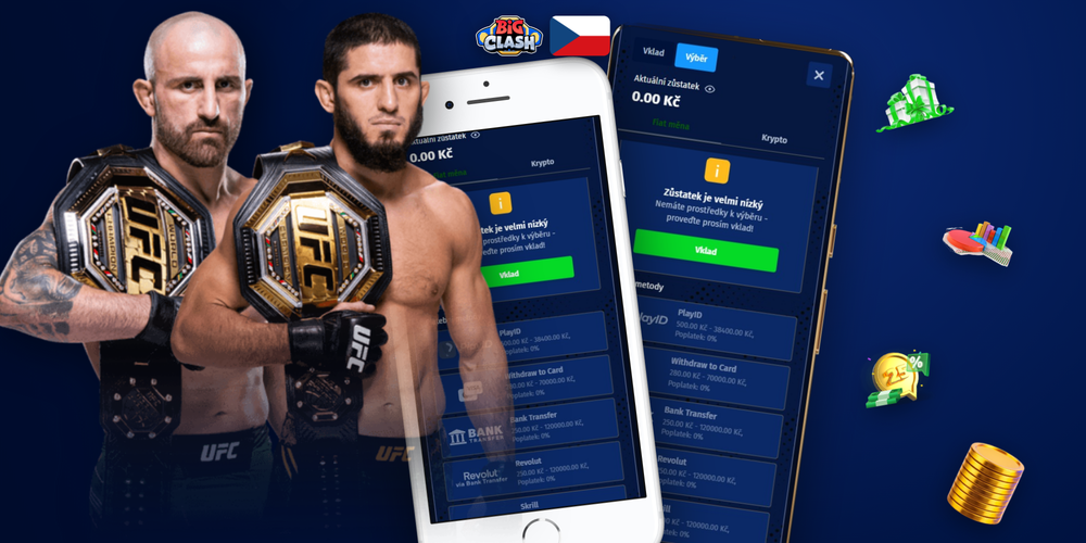 Přehled všech platebních metod pokladny Bigclash Casino na jednom místě
