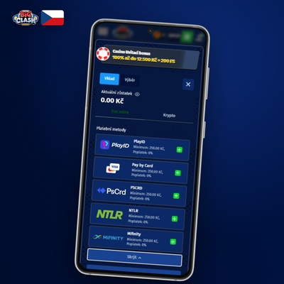 E-peněženky Skrill, Neteller a Revolut pro vklad v Bigclash Casino